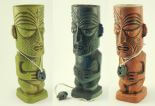 three colors of tiki mug