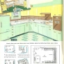 50s mint green and yellow kitchen
