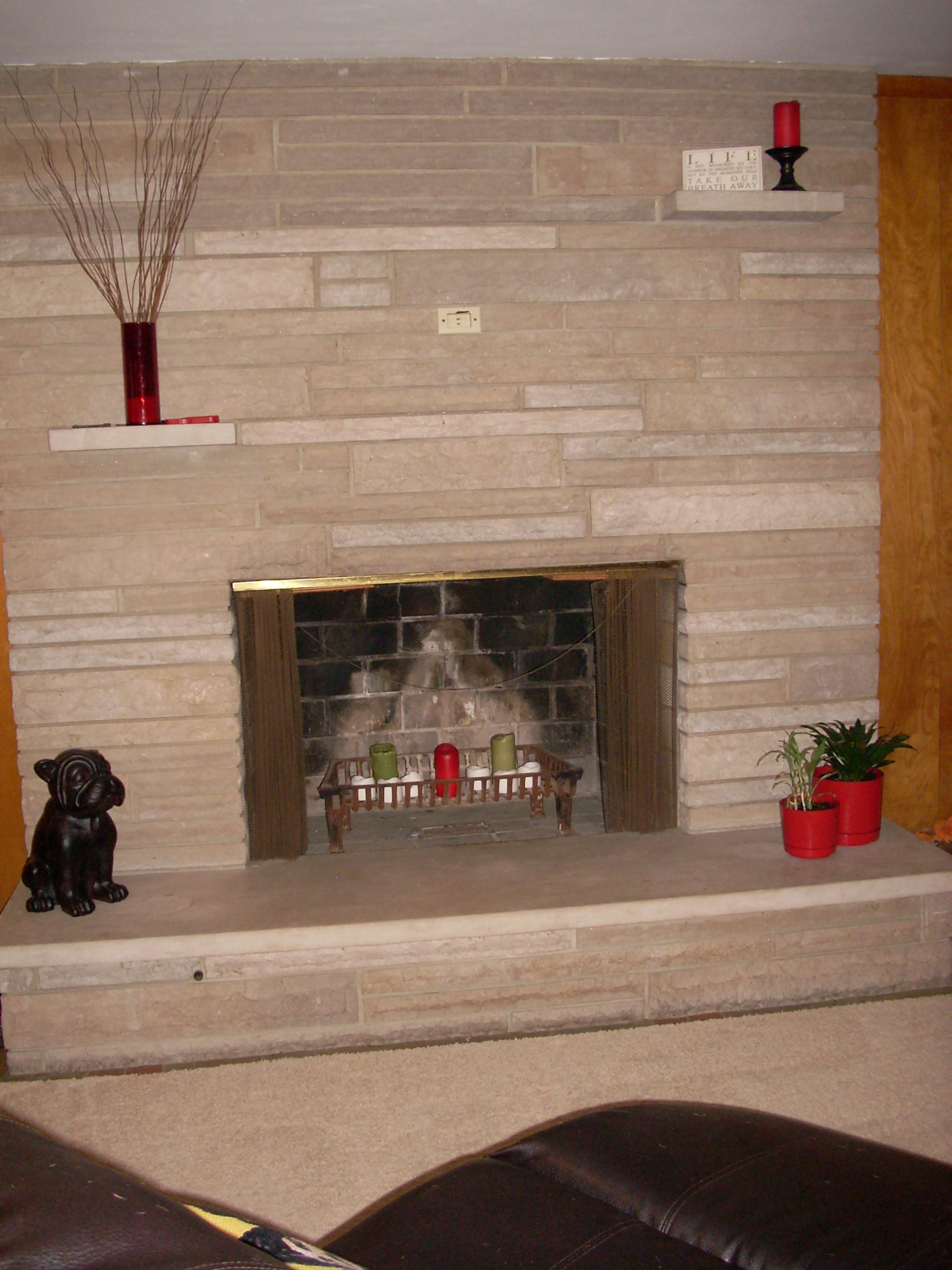 Decorating a fireplace - 180+ photos from readers' homes