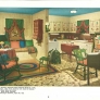 vintage 1940s kitchen and living room