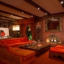 vintage-orange-sectional-couch