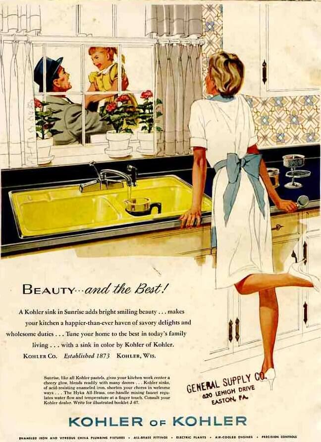 1961 kohler kitchen ad