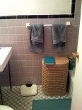 lavendar bathroom tile