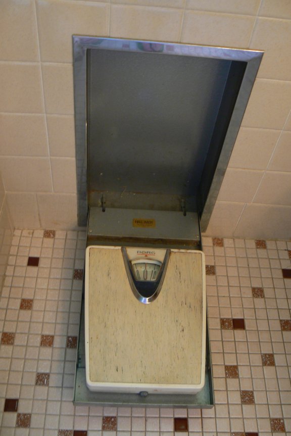 hall mack recessed bathroom scale