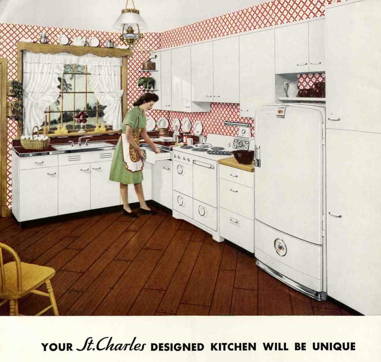 steel kitchen cabinets - history, design and faq - retro