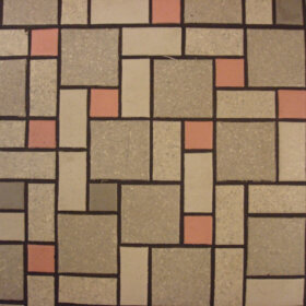 random block mosaic tile floor