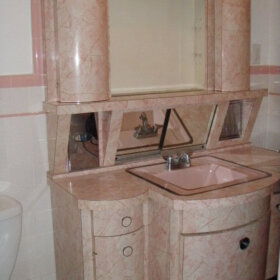 retro vintage bathroom vanity
