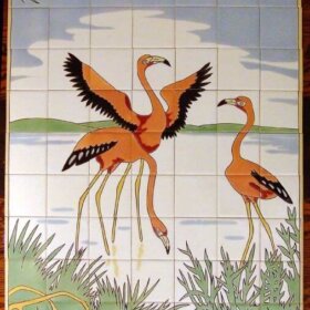 mosaic tile company flamingo tile mural