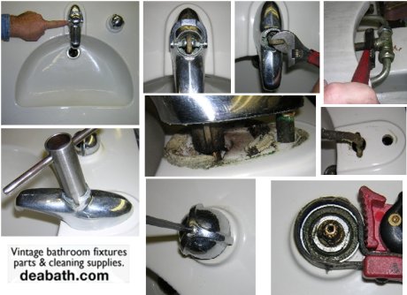 How To Fix Crane Faucets Retro Renovation, Vintage Bathroom Sink Faucet Parts