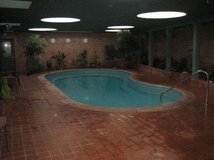 1960s indoor pool in texas ranch house