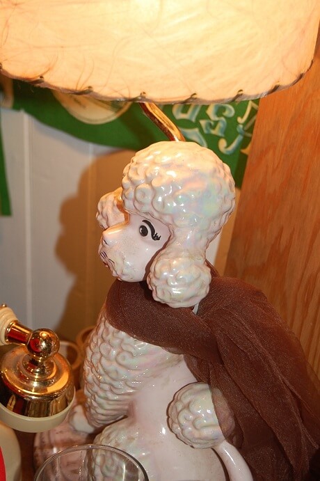 vintage poodle lamp
