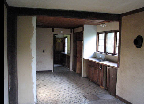 kitchen renovation before work began
