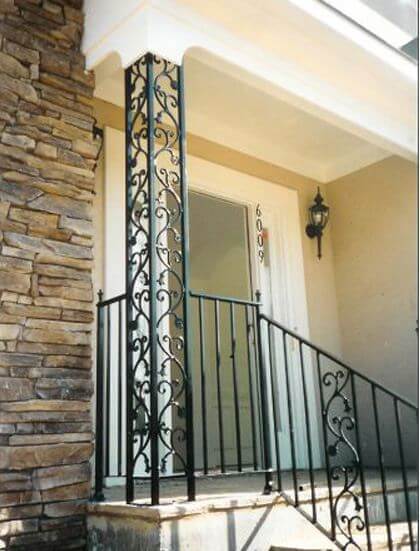 ornamental iron columns and railings from watson steel and iron