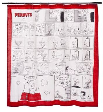 snoopy shower curtain at target