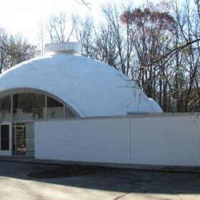 dome house made of dow corp. styrofoam