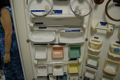 vintage NOS ceramic soap dishes