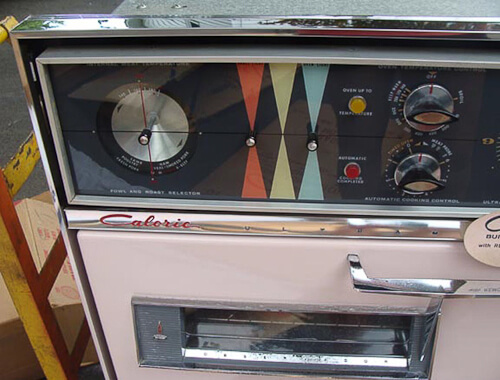 NOS pink Caloric stove 1959