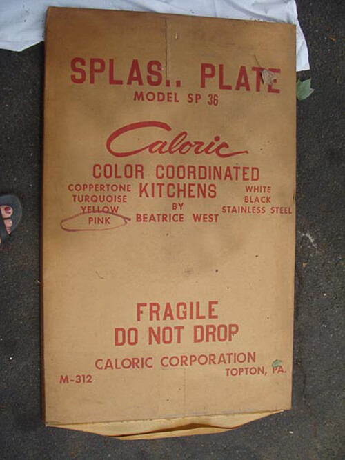 Beatrice West color coordinate kitchens 1959 Caloric
