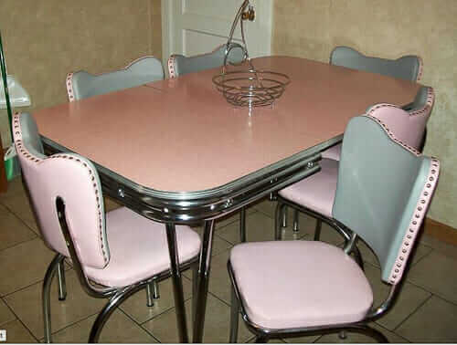 vintage dinette chairs reupholstered