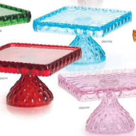 Made in America glassware - cake plates from Mosser Glass