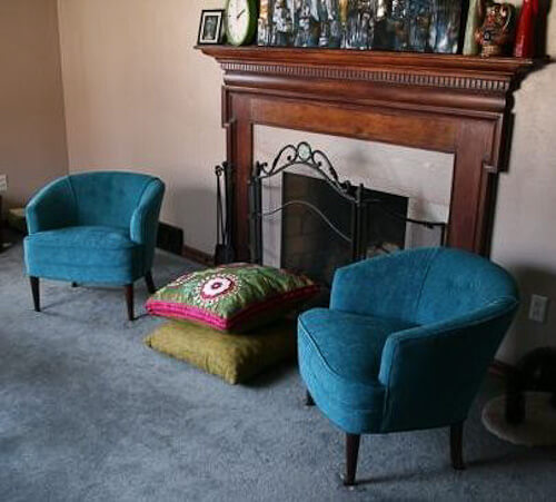 teal chairs