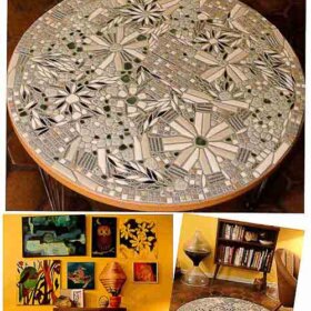 how to make a mosaic tile table