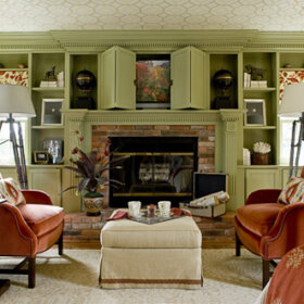 green paint color good for a living room