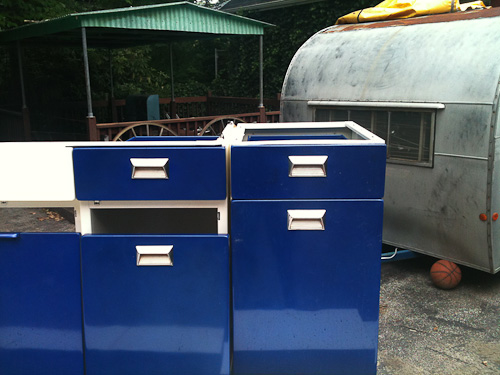 blue steel kitchen cabinets