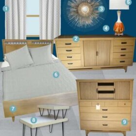 retro modern bedroom design ideas