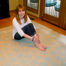 DIY painted rug