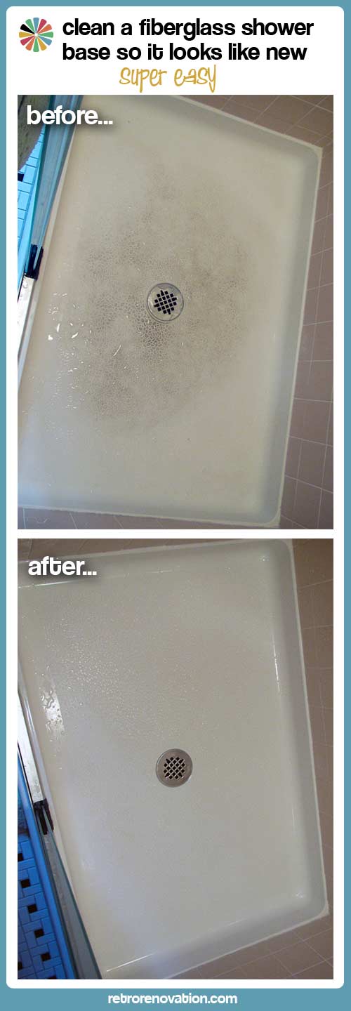 My Fiberglass Shower Base Now Looks, How To Clean Bottom Of Fiberglass Bathtub
