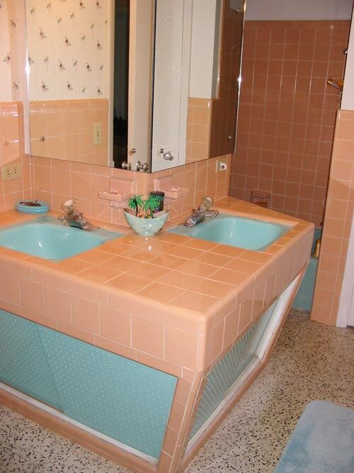 Terrific Bathroom Tile Ideas From 12, Gray And Peach Bathroom Decor