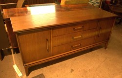mid century wood dresser