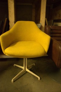 retro yellow chair