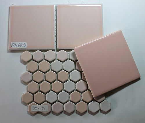 Vintage 1960s 4" x 4" PINK Wall Tile 169 Sq Ft Available Made in Italy 