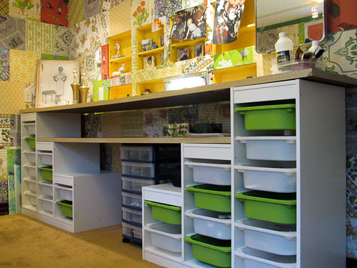 craft storage with ikea trofast cabinets