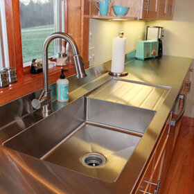 retro-modern-stainless-steel-drain-board-sink