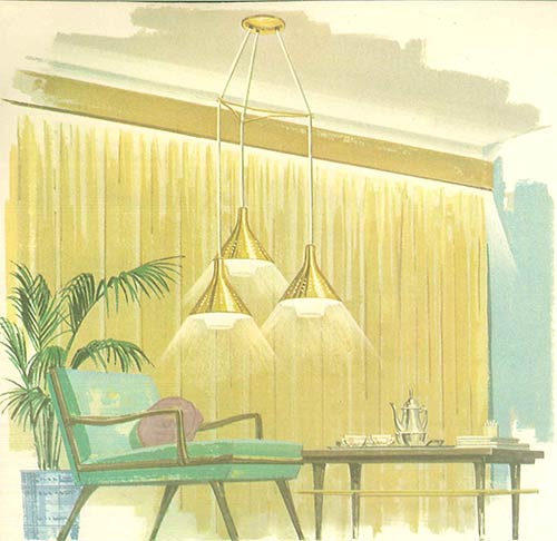 Mid-century-living-room
