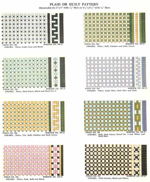 112 Patterns Of Mosaic Floor Tile In, 1920s Bathroom Floor Tiles Design