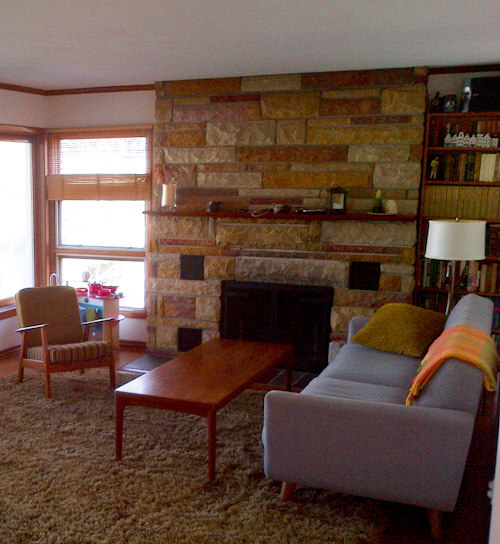 How to decorate the fireplace in a mid century ranch house ...
