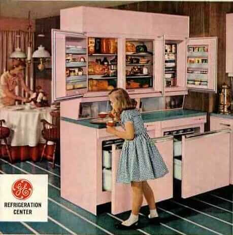 vintage GE refrigerator