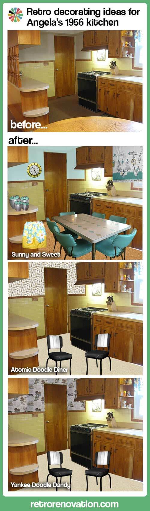 retro decorating ideas 1950s kitchen