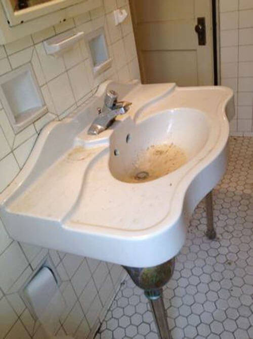 vintage wall-sink