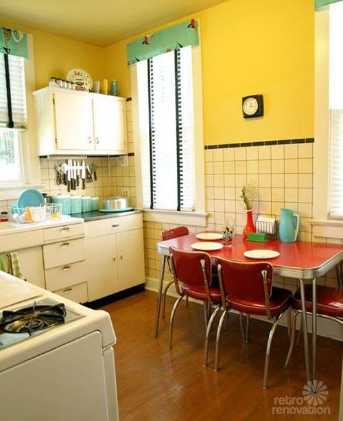 vintage retro kitchen