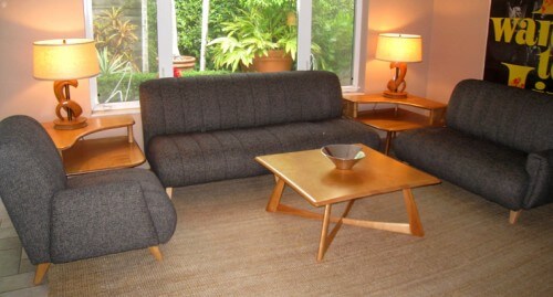 retro obývací pokoj