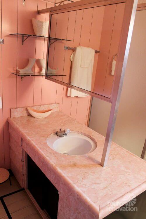 pink bathroom wilson house