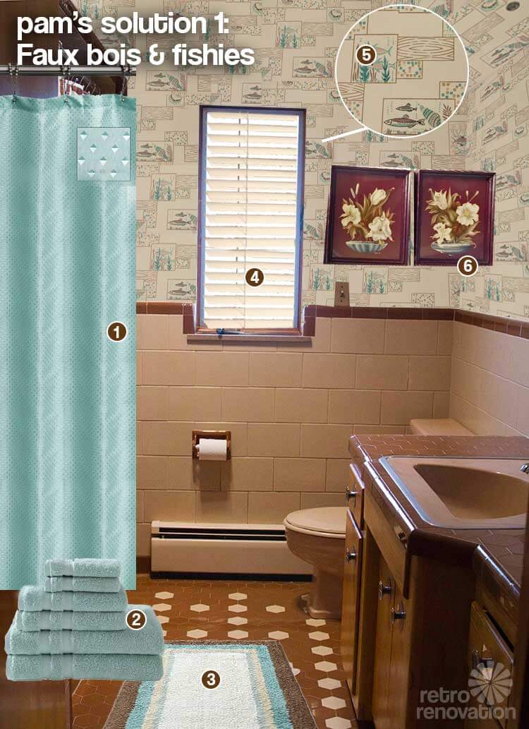 Brown And Beige Tile Bathroom, Brown Tile Bathroom
