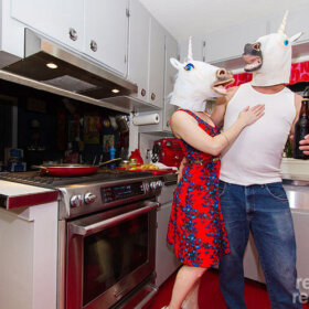 unicorn-people-in-retro-kitchen