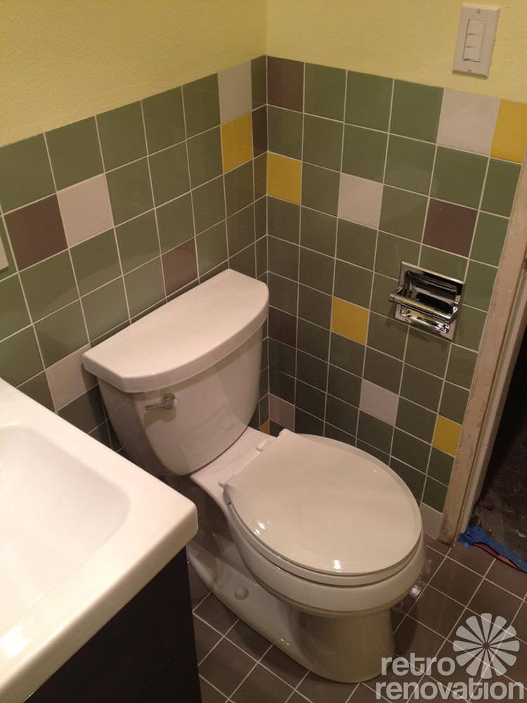 toilet for a midcentury bathroom