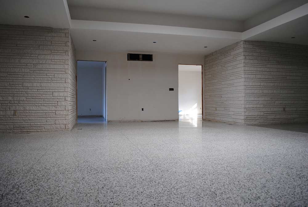 Mike and Lindsey restore and refinish their terrazzo flooring - with